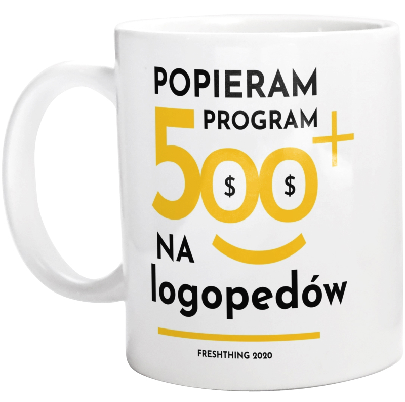 Program 500 Plus Na Logopedów - Kubek Biały