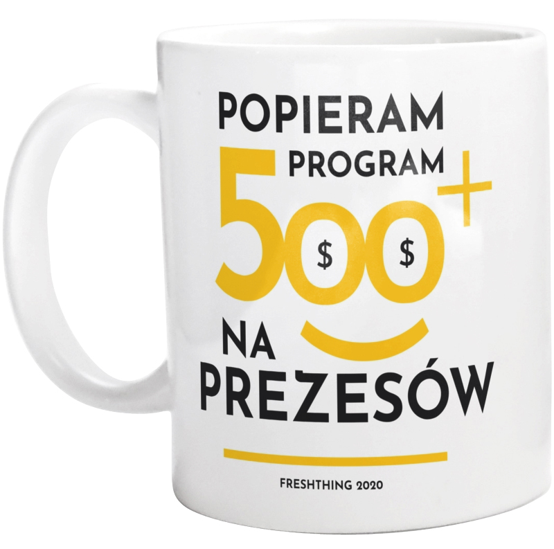 Program 500 Plus Na Prezesów - Kubek Biały