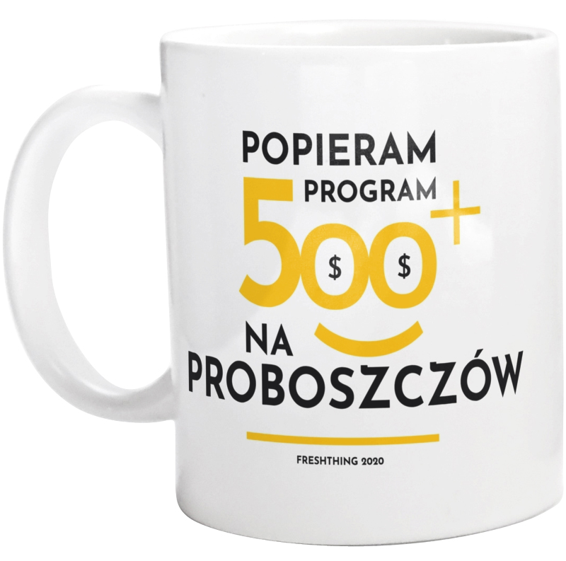 Program 500 Plus Na Proboszczów - Kubek Biały