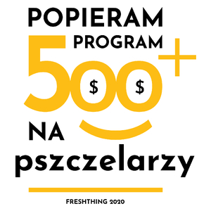 Program 500 Plus Na Pszczelarzy - Kubek Biały