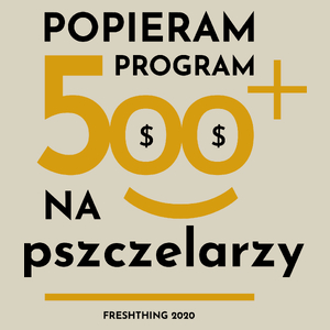 Program 500 Plus Na Pszczelarzy - Torba Na Zakupy Natural