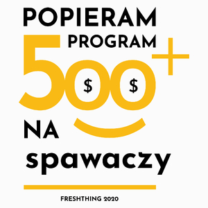 Program 500 Plus Na Spawaczy - Poduszka Biała