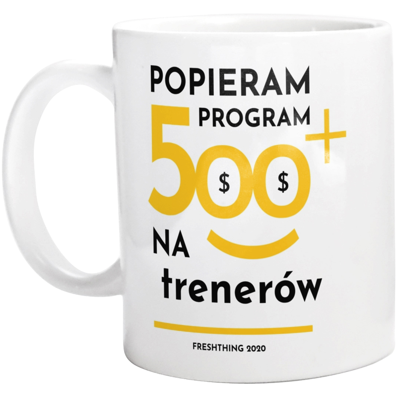 Program 500 Plus Na Trenerów - Kubek Biały
