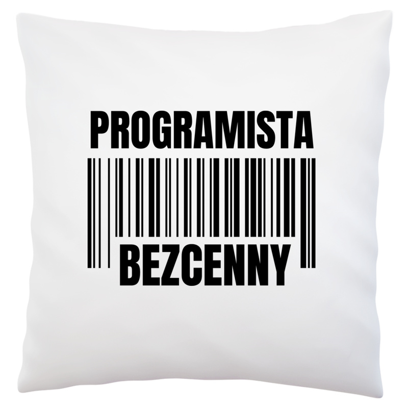 Programista Bezcenny - Poduszka Biała