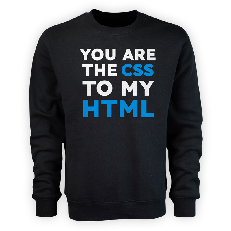 Programista CSS HTML frontend - Męska Bluza Czarna