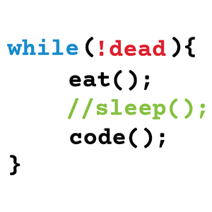 Programista Eat Sleep Code - Kubek Biały