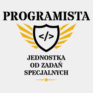Programista Jednostka Od Zadań Specjalnych - Męska Koszulka Biała