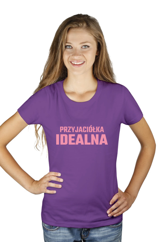 Przyjaciółka Idealna - Damska Koszulka Fioletowa