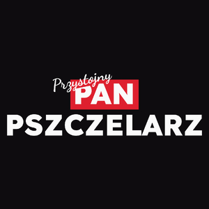 Przystojny Pan Pszczelarz - Męska Koszulka Czarna