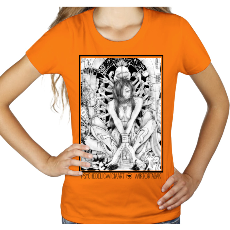 Psychedel Vol. 1 - Damska Koszulka Pomarańczowa