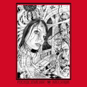 Psychedel Vol. 2 - Damska Koszulka Czerwona