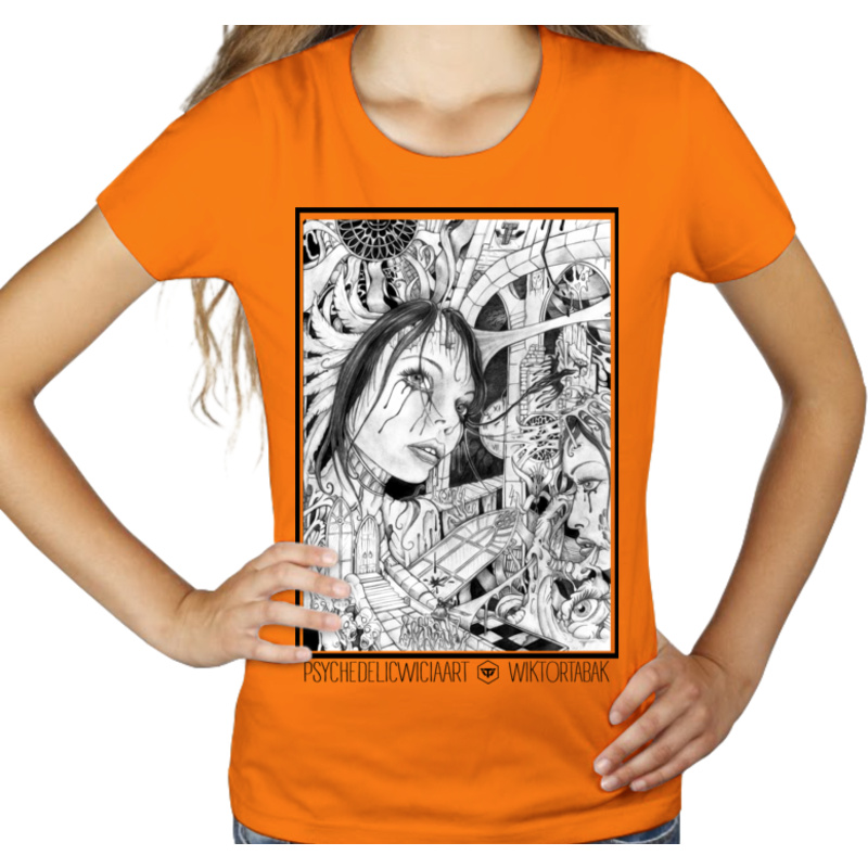 Psychedel Vol. 2 - Damska Koszulka Pomarańczowa