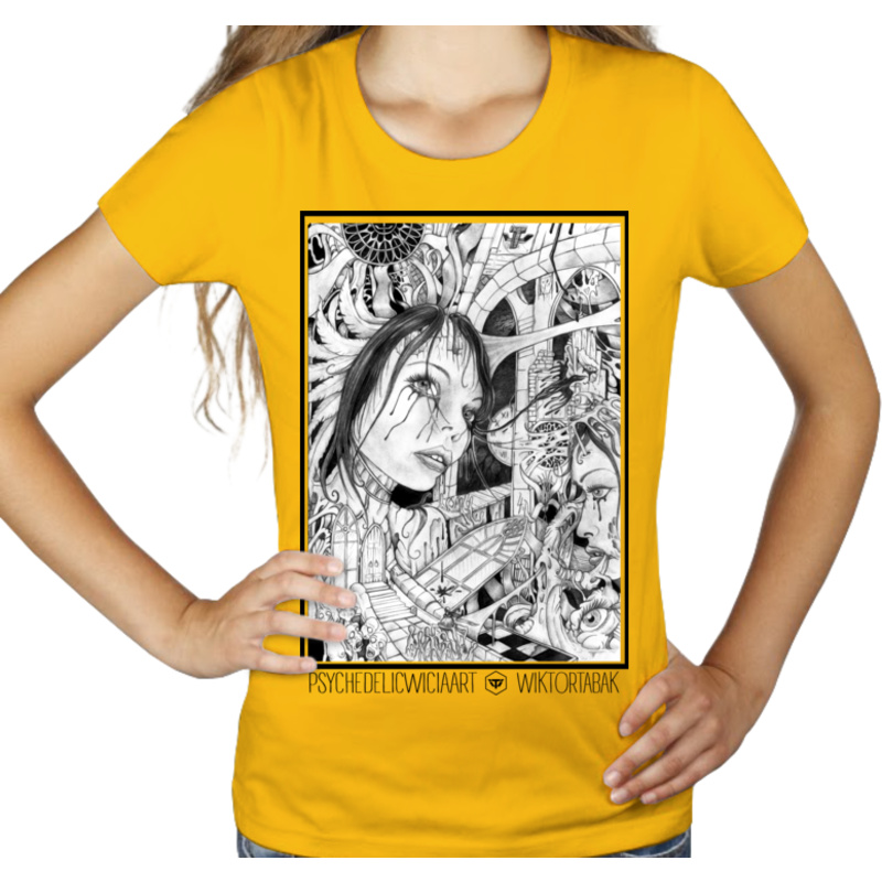 Psychedel Vol. 2 - Damska Koszulka Żółta