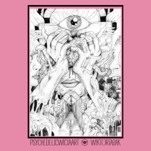 Psychedel Vol. 3 - Damska Koszulka Różowa