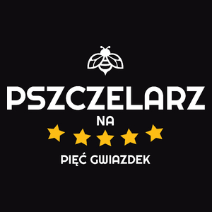 Pszczelarz Na 5 Gwiazdek - Męska Bluza Czarna