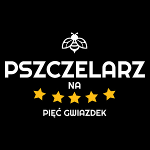 Pszczelarz Na 5 Gwiazdek - Torba Na Zakupy Czarna