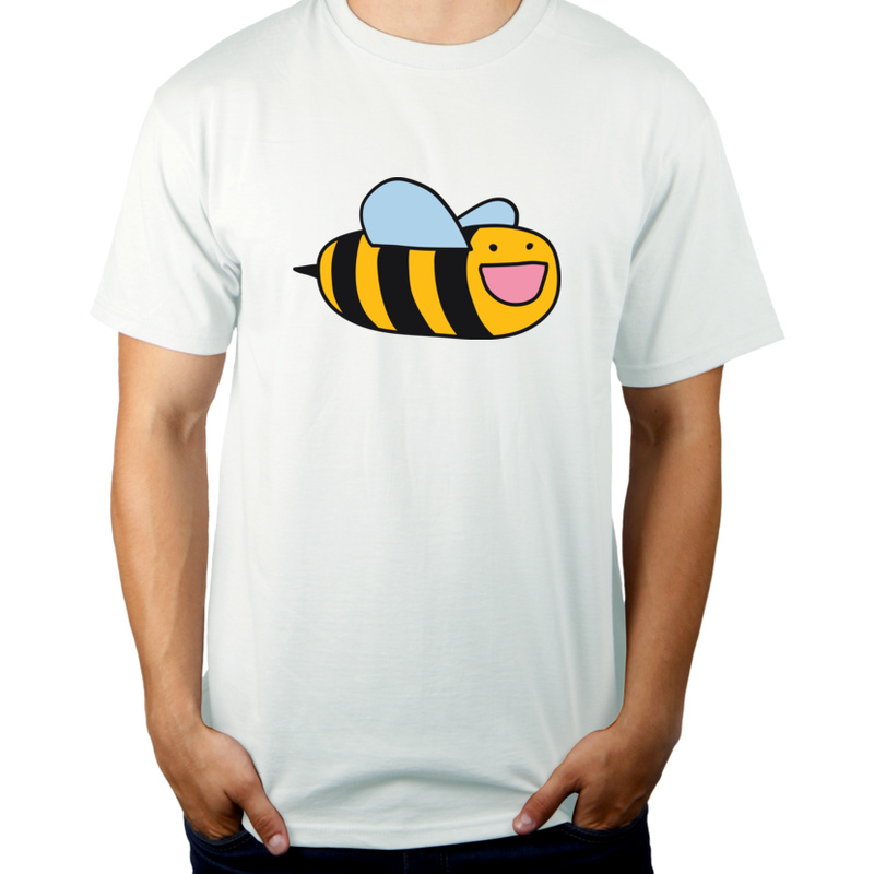 Pszczoła - Męska Koszulka Biała
