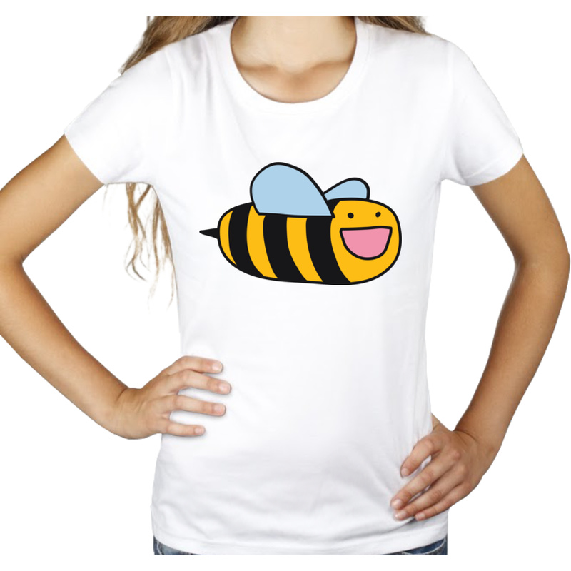 Pszczoła - Damska Koszulka Biała