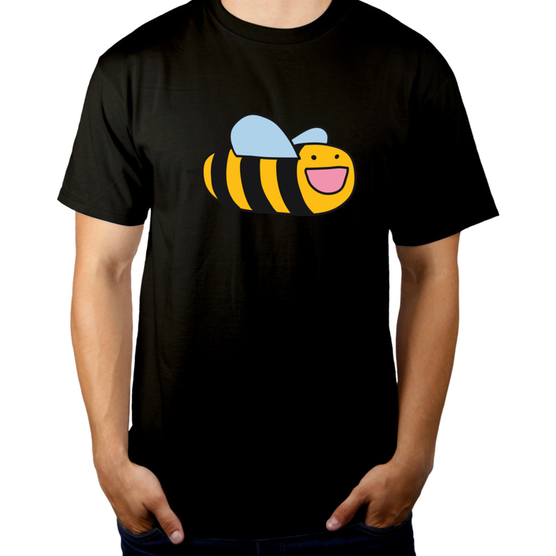 Pszczoła - Męska Koszulka Czarna