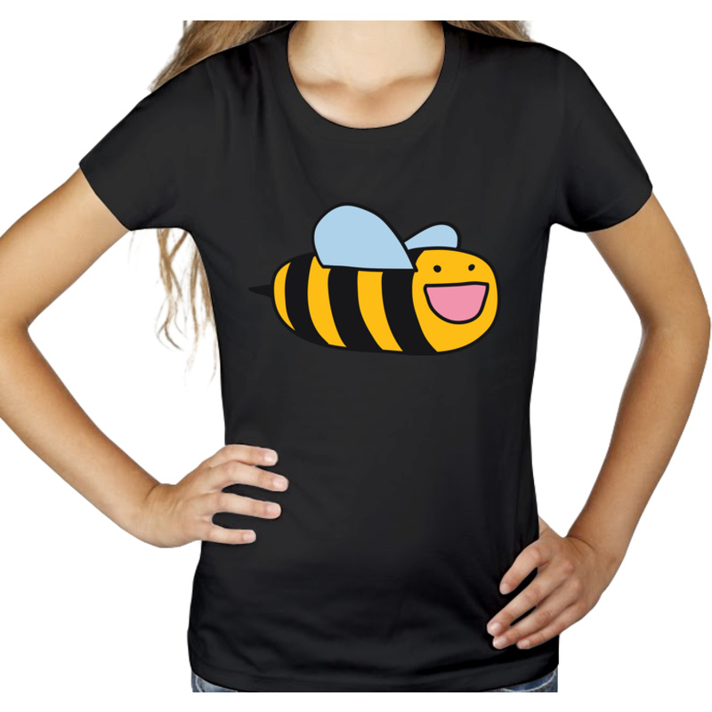 Pszczoła - Damska Koszulka Czarna