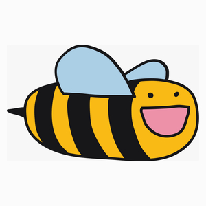 Pszczoła - Poduszka Biała