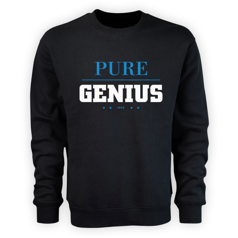 Pure Genius - Męska Bluza Czarna