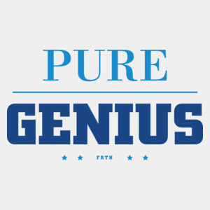 Pure Genius - Męska Koszulka Biała