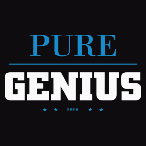 Pure Genius - Męska Koszulka Czarna