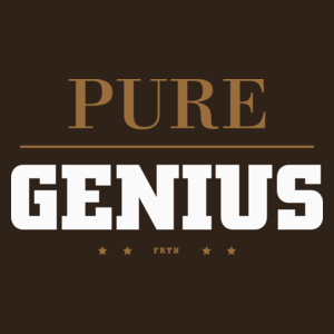 Pure Genius - Męska Koszulka Czekoladowa