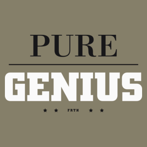 Pure Genius - Męska Koszulka Jasno Szara