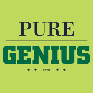 Pure Genius - Męska Koszulka Jasno Zielona