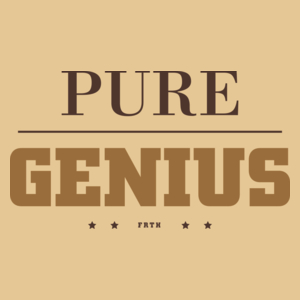 Pure Genius - Męska Koszulka Piaskowa
