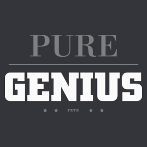 Pure Genius - Męska Koszulka Szara