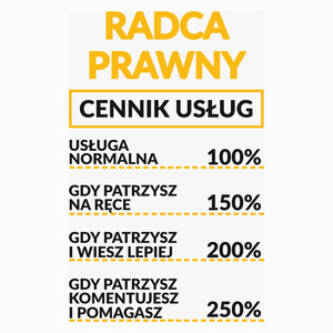 Radca Prawny - Cennik Usług - Poduszka Biała