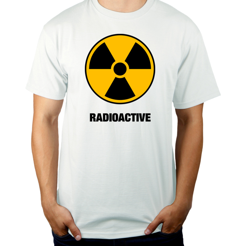 Radioactive - Męska Koszulka Biała