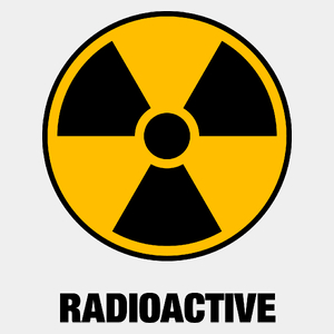Radioactive - Męska Koszulka Biała