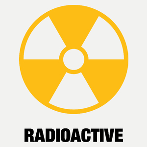 Radioactive - Damska Koszulka Biała