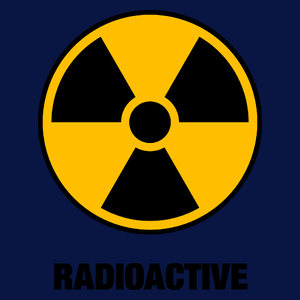Radioactive - Męska Koszulka Ciemnogranatowa