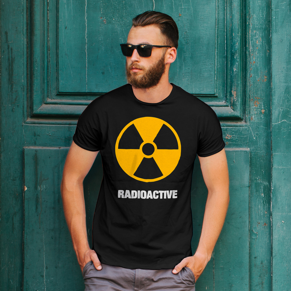 Radioactive - Męska Koszulka Czarna