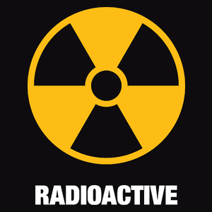 Radioactive - Męska Koszulka Czarna