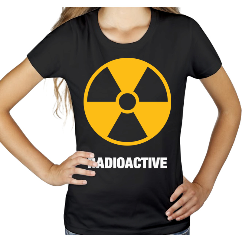 Radioactive - Damska Koszulka Czarna