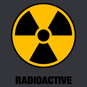Radioactive - Męska Koszulka Szara