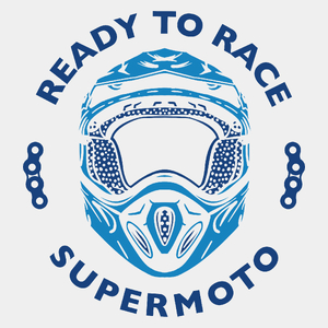 Ready To Race Supermoto - Męska Koszulka Biała
