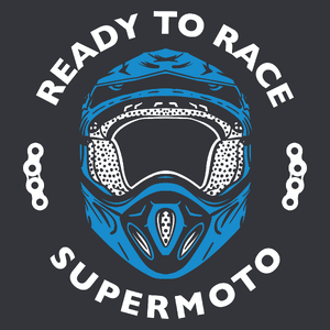 Ready To Race Supermoto - Męska Koszulka Szara