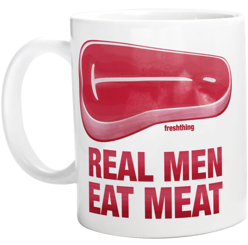 Real Man Eat Meat - Kubek Biały