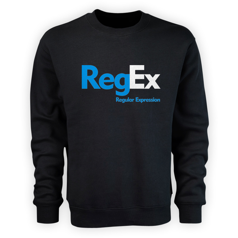 RegEx Regular Expression - Męska Bluza Czarna