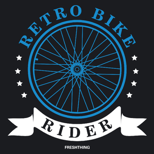 Retro Bike - Damska Koszulka Czarna