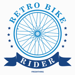 Retro Bike - Poduszka Biała