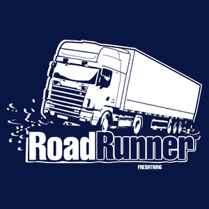 Road Runner - Męska Koszulka Ciemnogranatowa