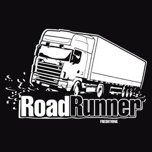 Road Runner - Męska Koszulka Czarna